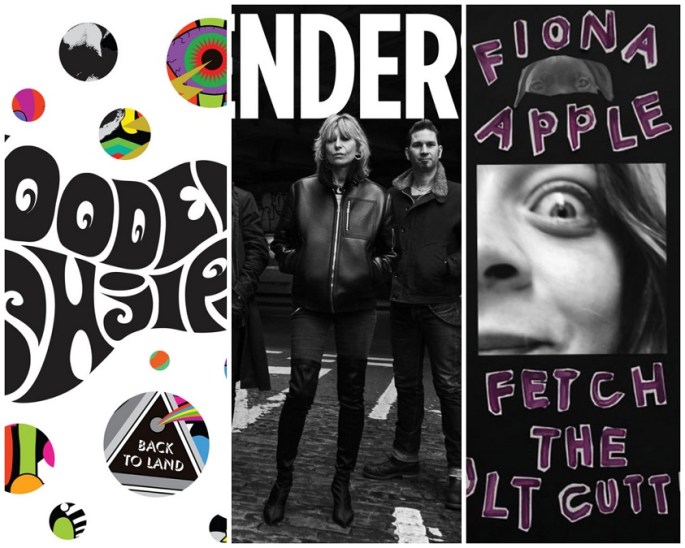 wooden shjips, the pretenders, fiona apple album covers